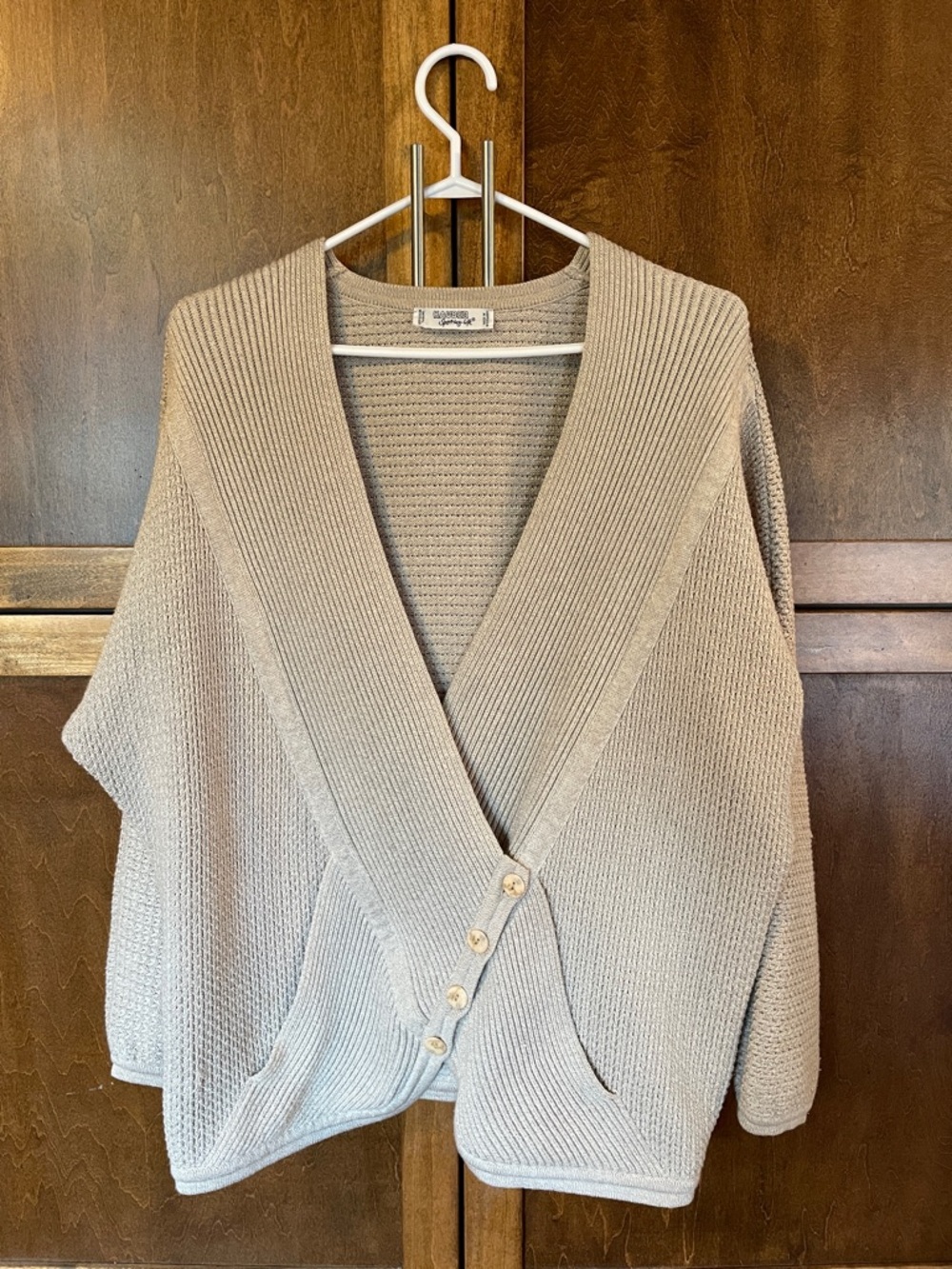Hauber Cozy Knit Button-Front Women's Sweater Cardigan